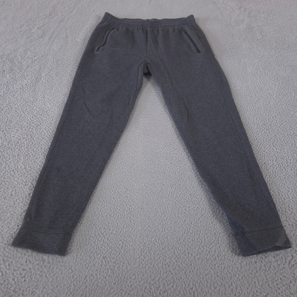 Old Navy Sweatpants Men L Gray Dynamic Fleece Joggers Tapered Leg Stretch Pocket